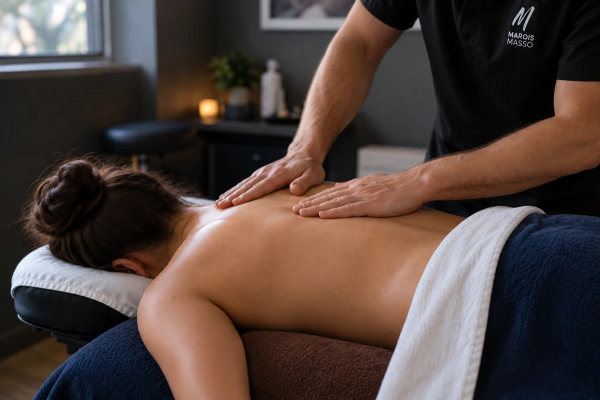 Massage détente dans une salle calme à Ste-Foy